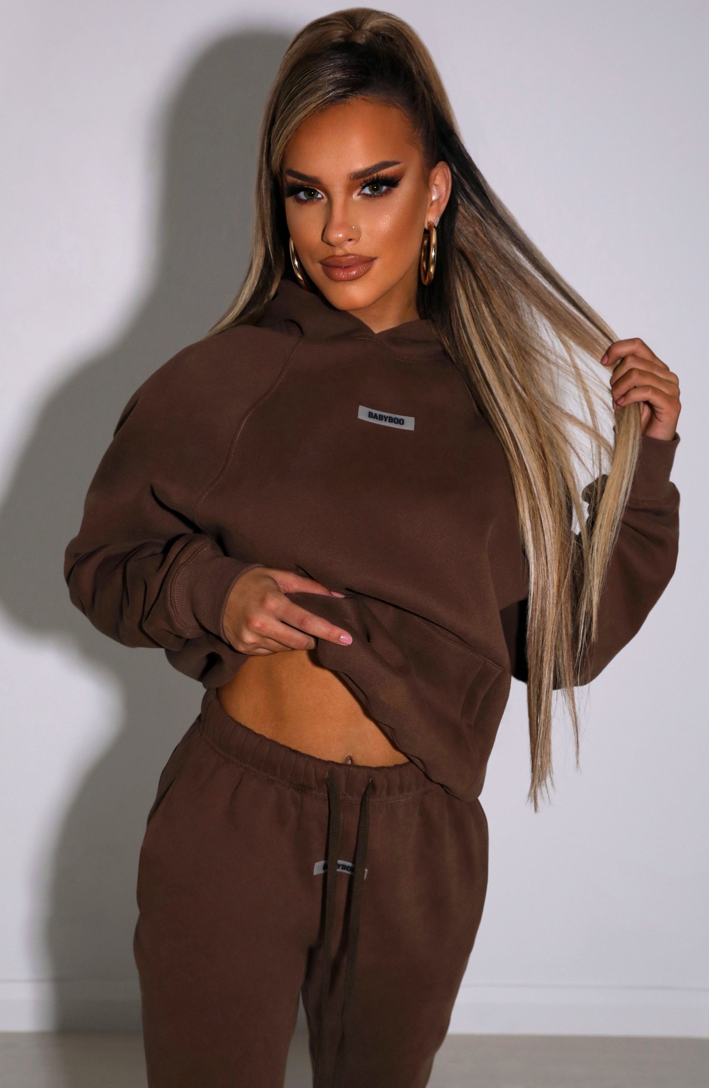 Ivy Luxe Hoodie - Chocolate