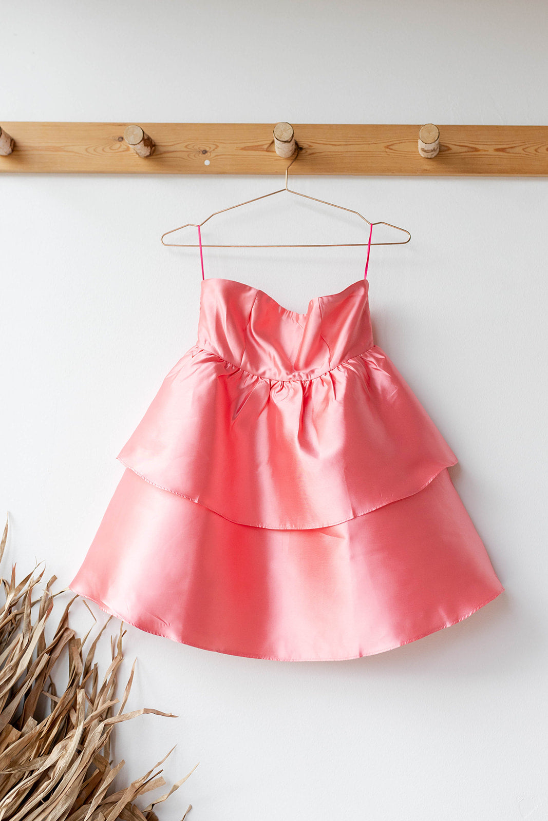 evangeline ruffle mini dress