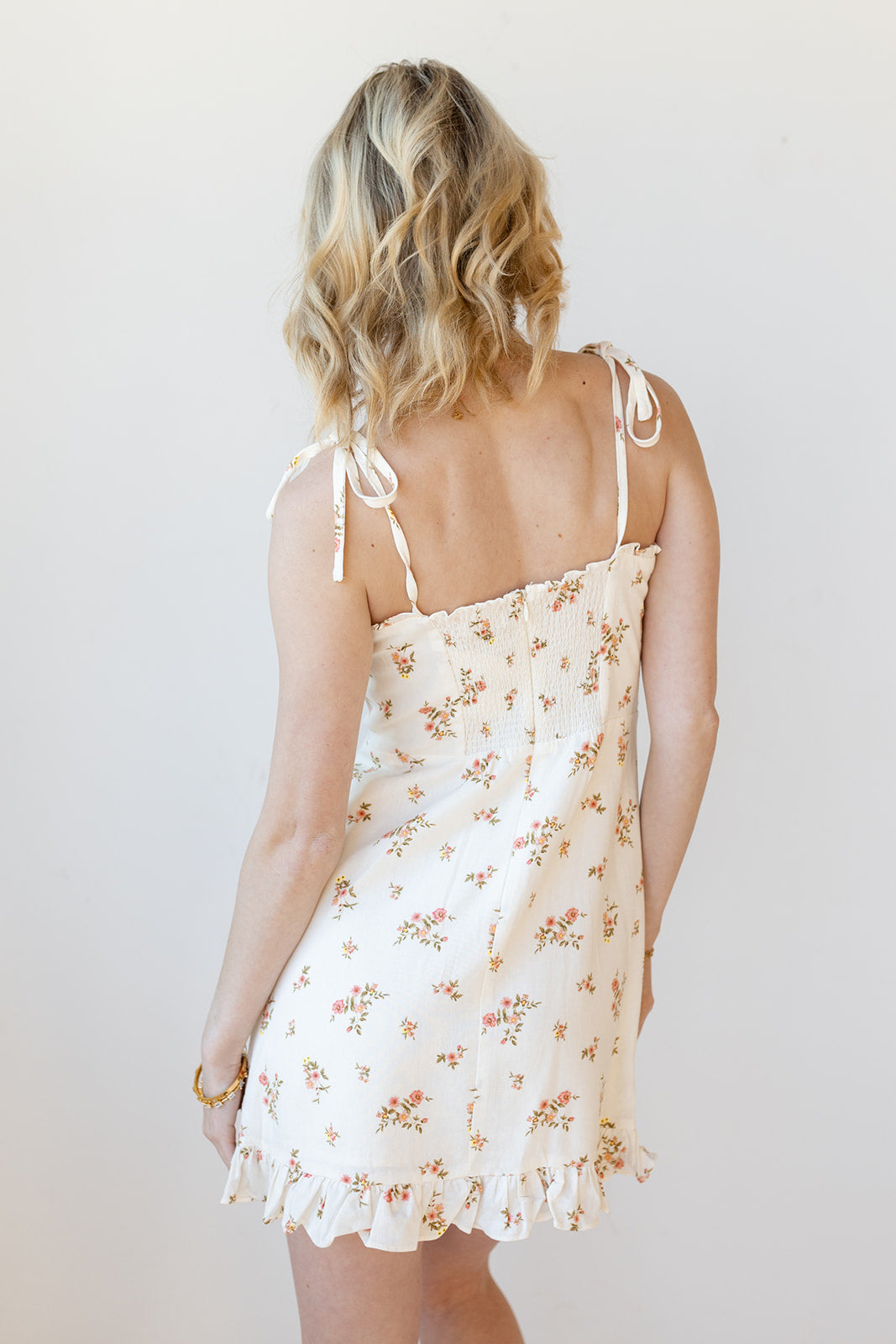 sweet delilah linen mini dress