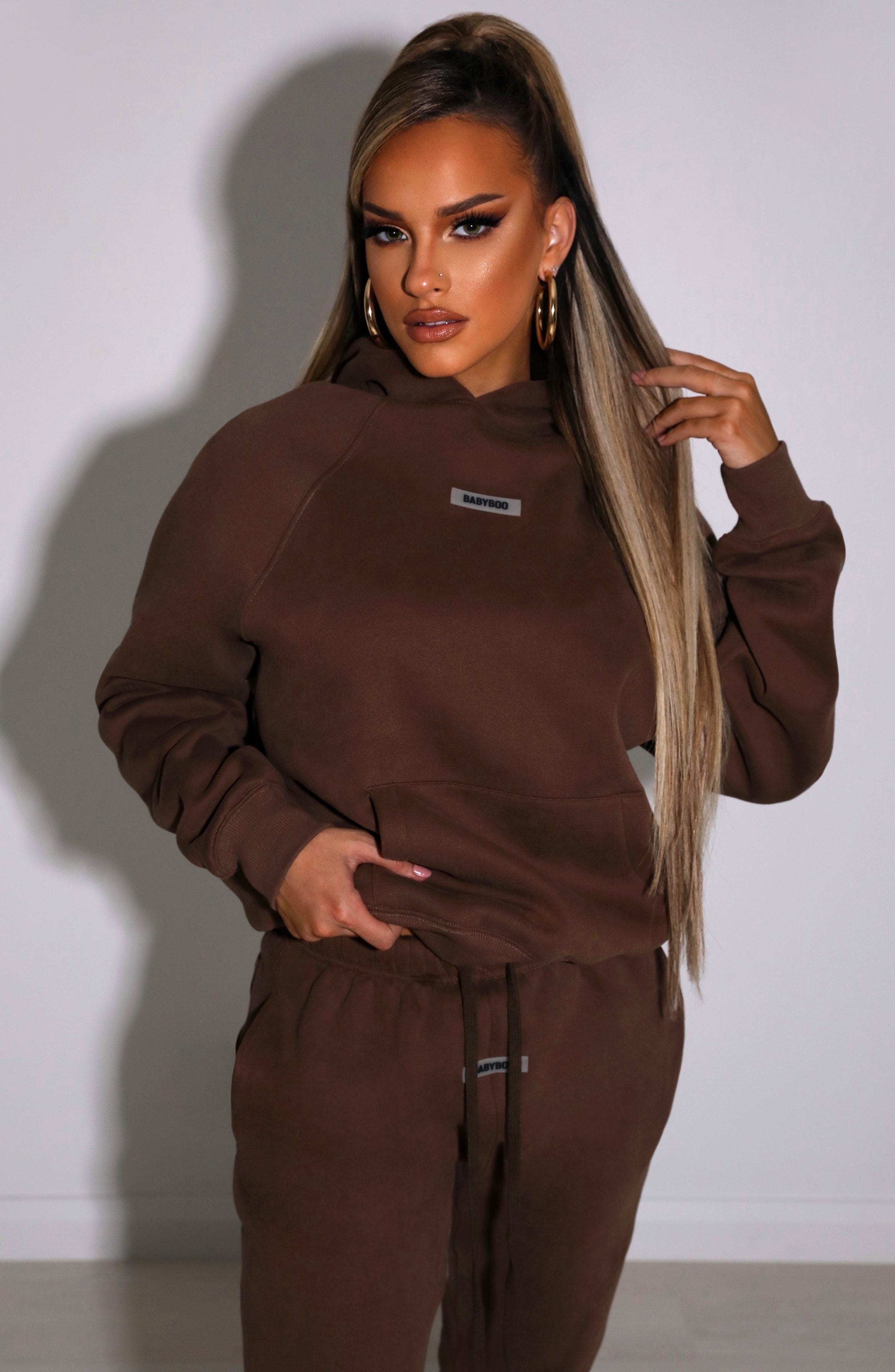 Ivy Luxe Hoodie - Chocolate